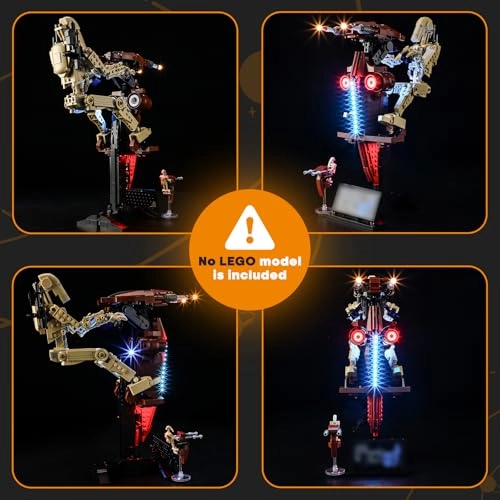 LED Light Kit for LEGO Battle Droid with STAP 75428