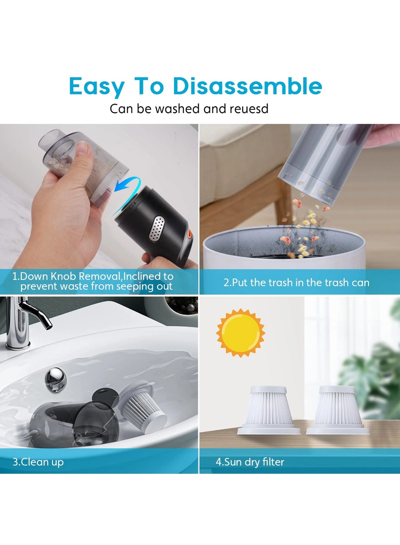 Cordless Vacuum Cleaner - 4000mAh