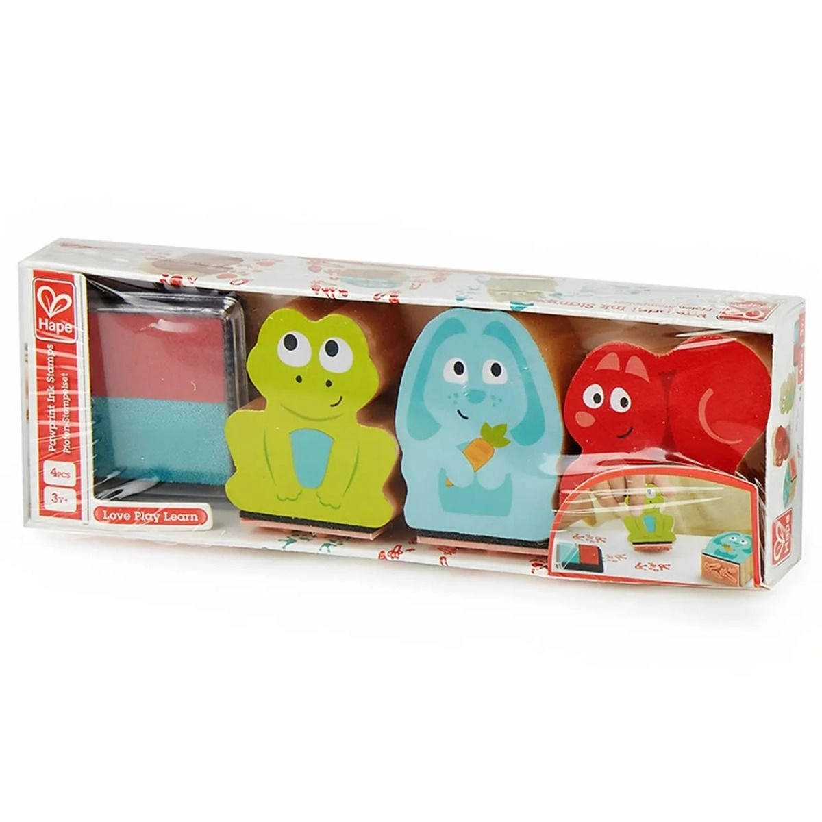 Wooden Animal Shaped Stamp Set - 3+ years 3 pcs