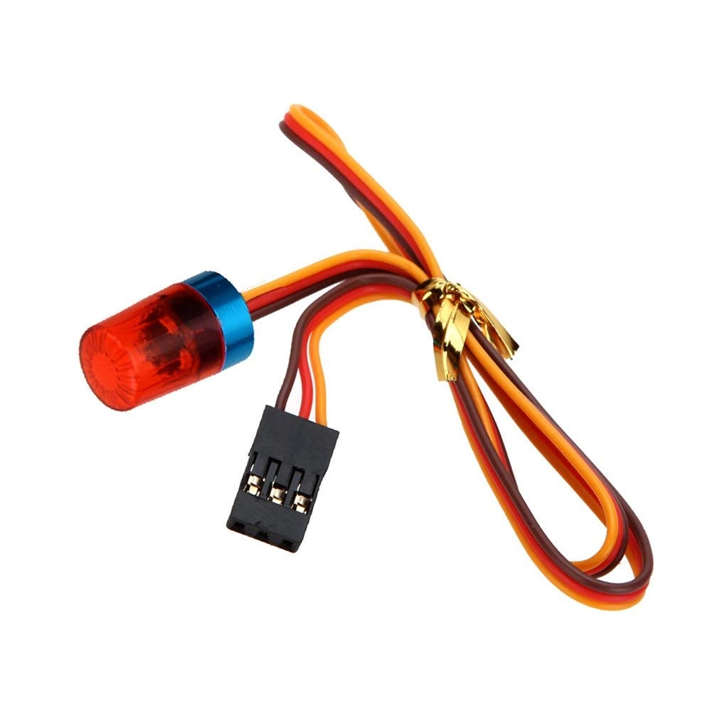 KEEDA RC LED Police Flash Light - 13x18mm Red 5 modes