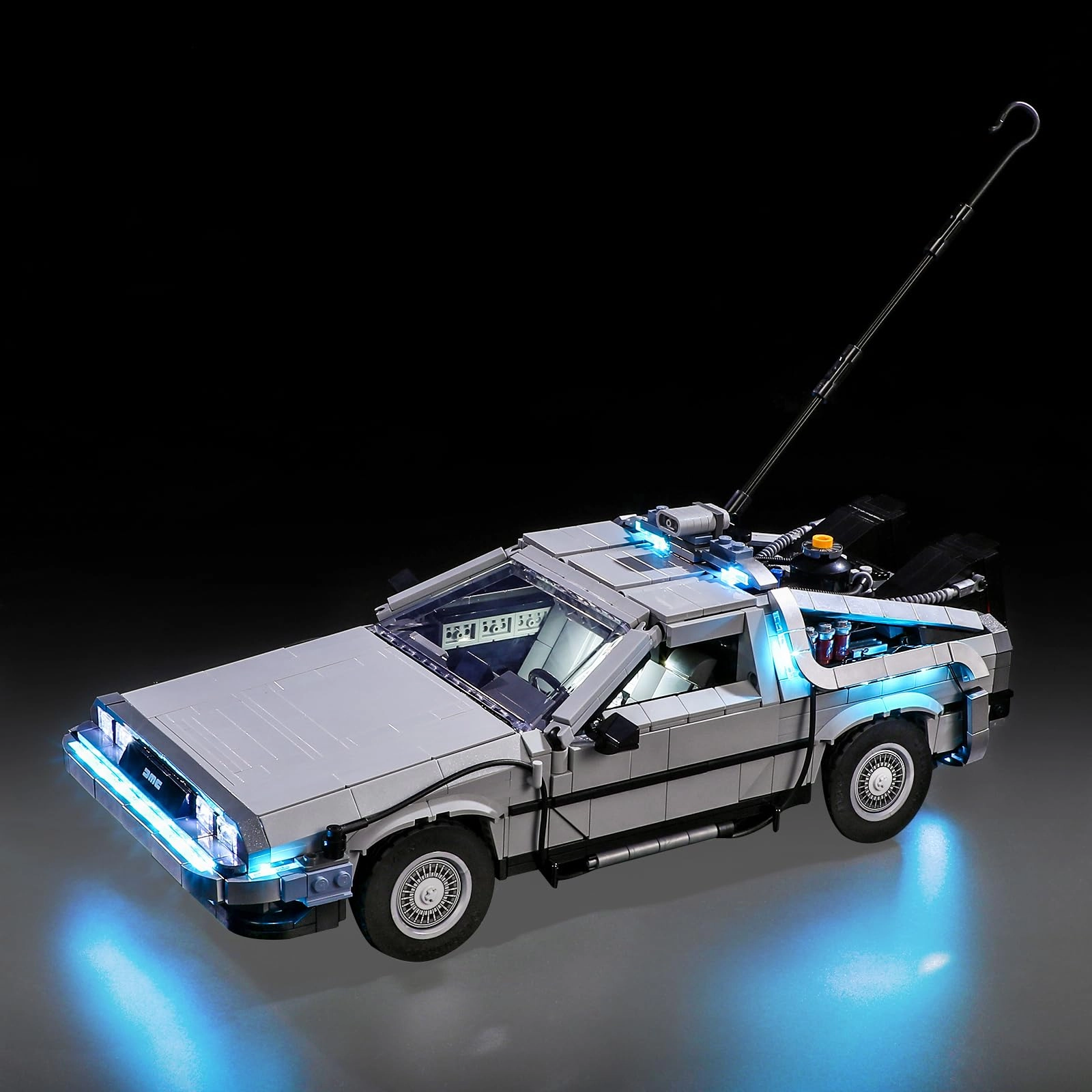 Mililier LED Light Kit for LEGO Back to The Future Time Machine Set 10300