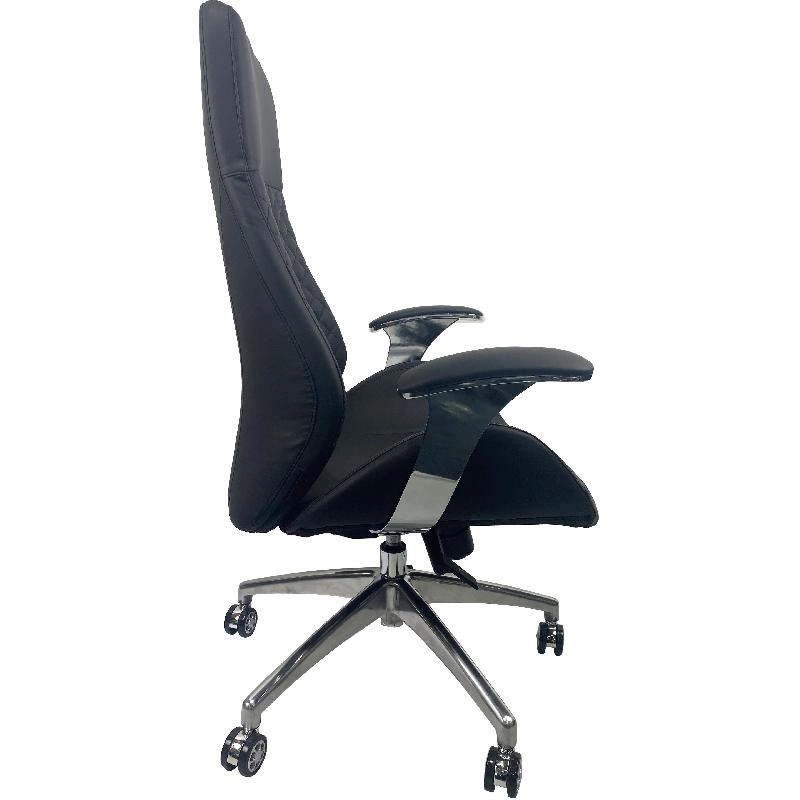 Executive Chair - Black PU Leather in Plastic Frame