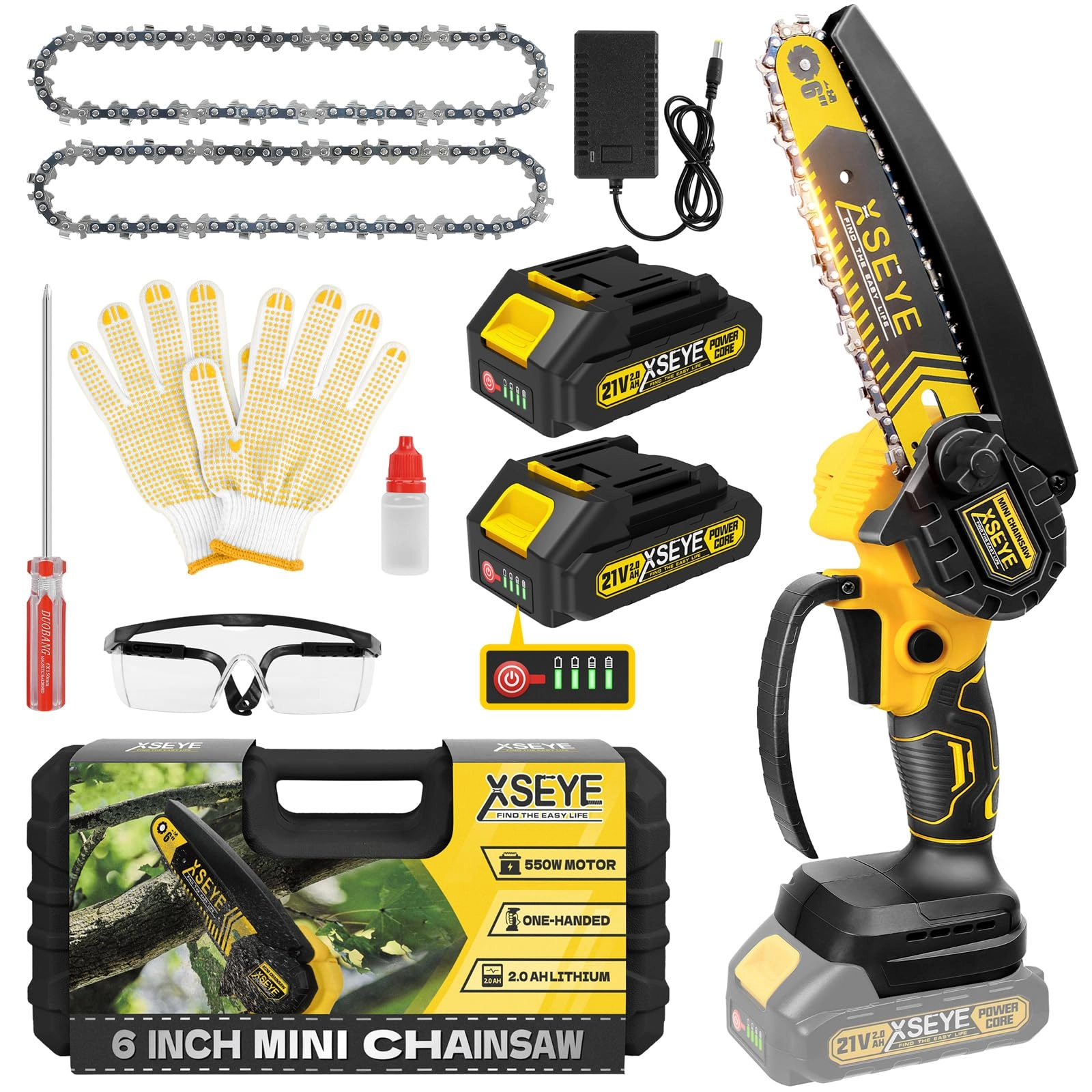 XSEYE Mini Chainsaw - 550 watts