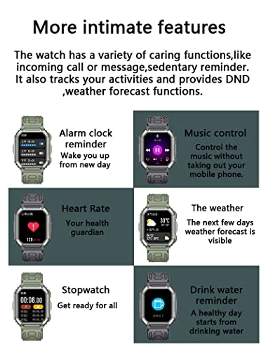 Sports Smart Watch - Bluetooth Heart Rate Blood Pressure