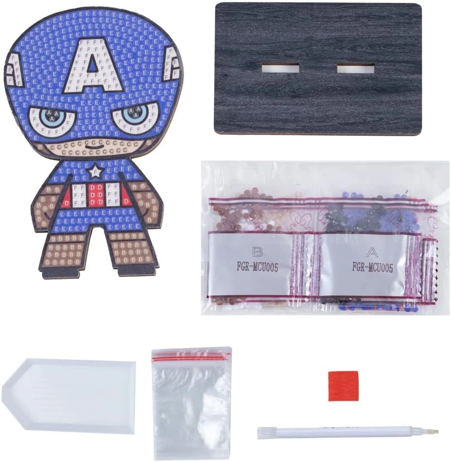 Avengers Captain America Crystal Art Buddies