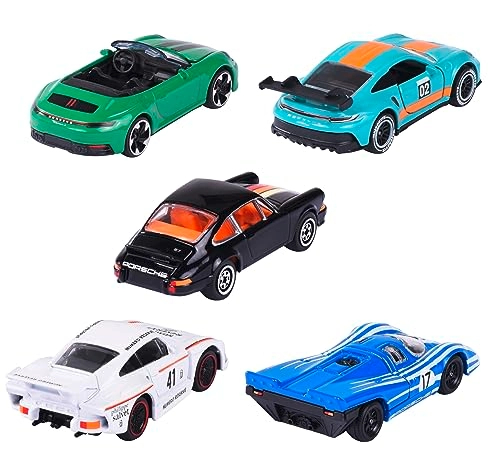 Porsche 917 + Porsche 911 Carrera RS 2.7 + Porsche 911 Carrera S Cabriolet + Porsche 935 K3 + Porsche 911 GT3 Cup (992) - 1:64 5pcs