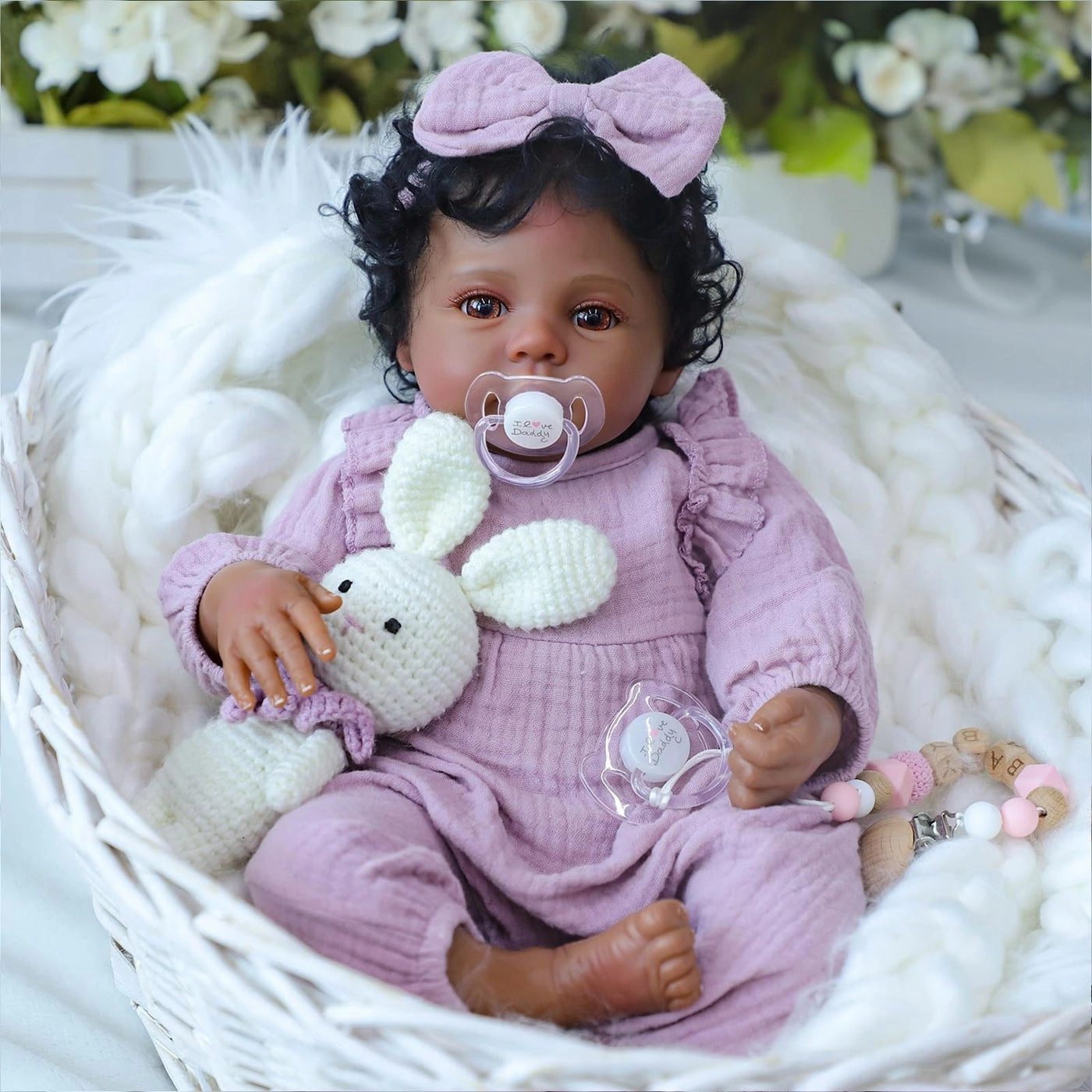 WOOROY meadow Reborn Baby Doll - 18 Inches Vinyl African American Ages 3+