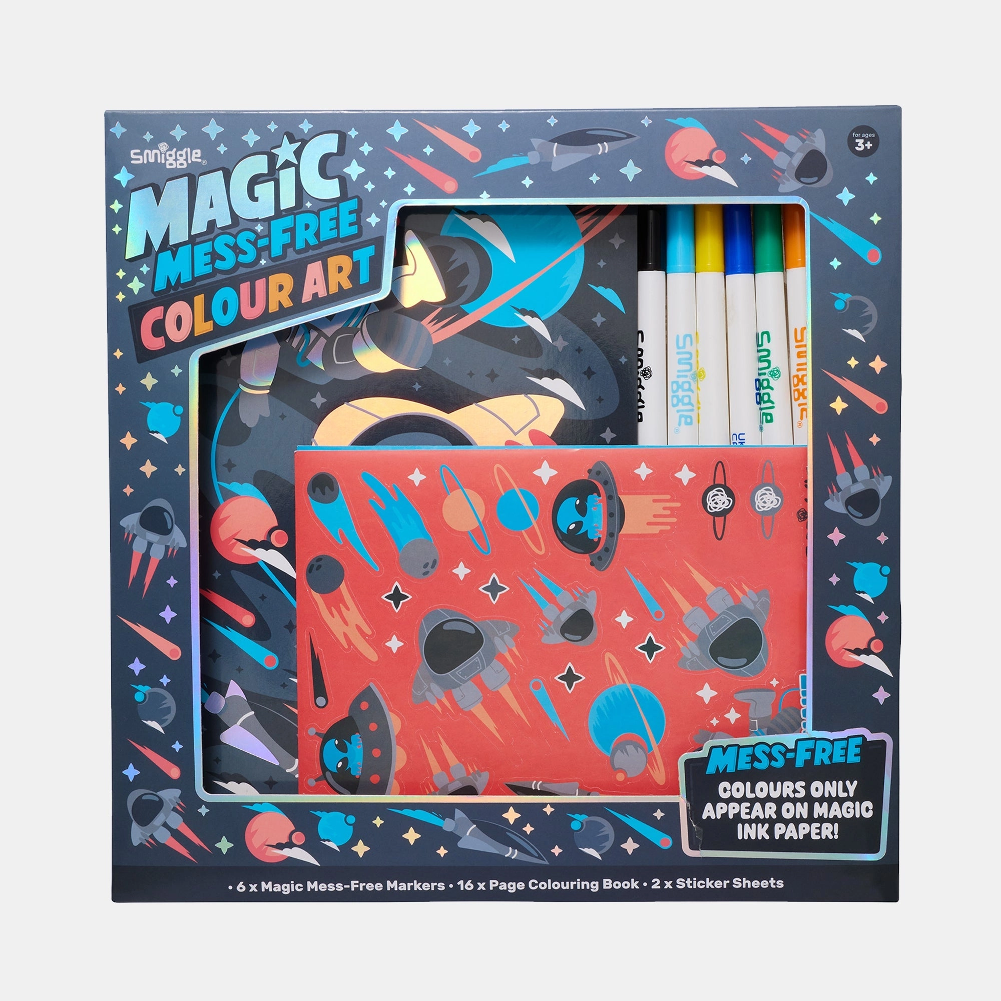 Smiggle Blast Off Mess-Free Colour Art - 1-5 years