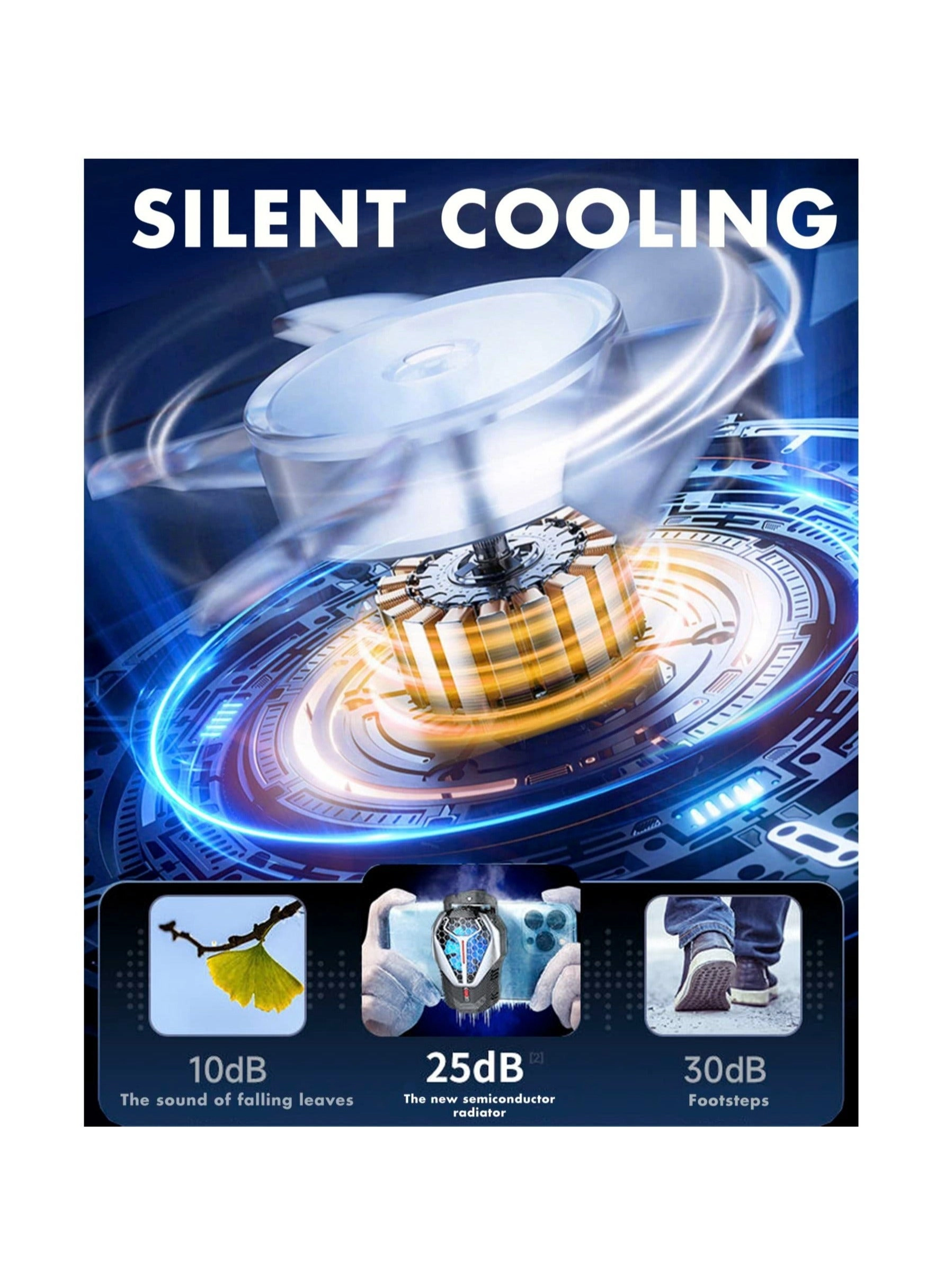 Phone Cooler - Semi-Conductor Cooling Silent Fan