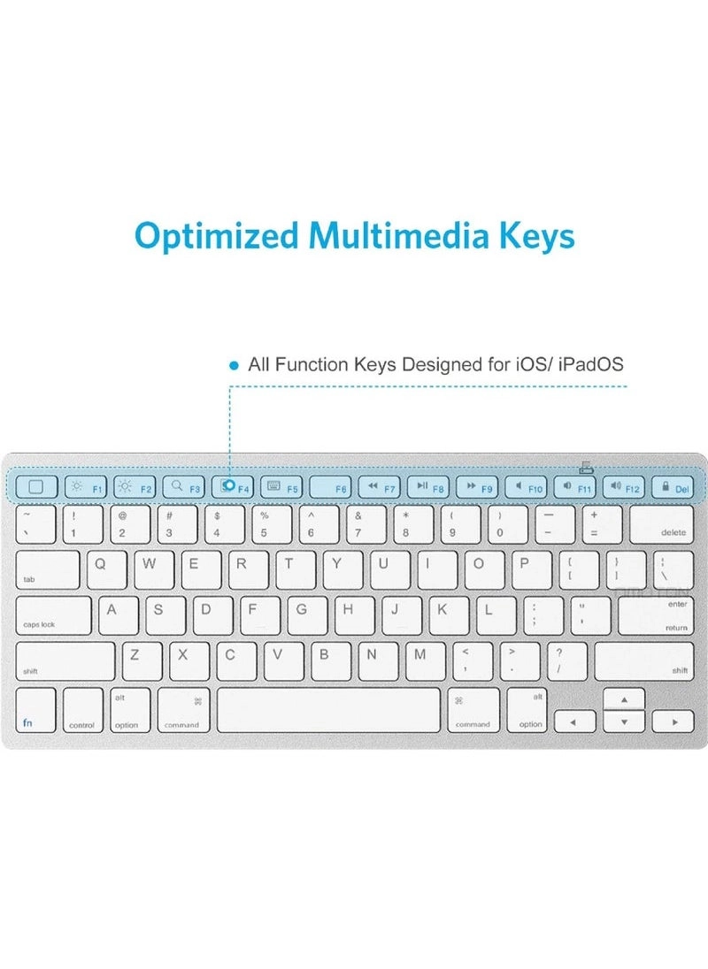 Ultra-Slim Bluetooth Keyboard - QWERTY Wireless