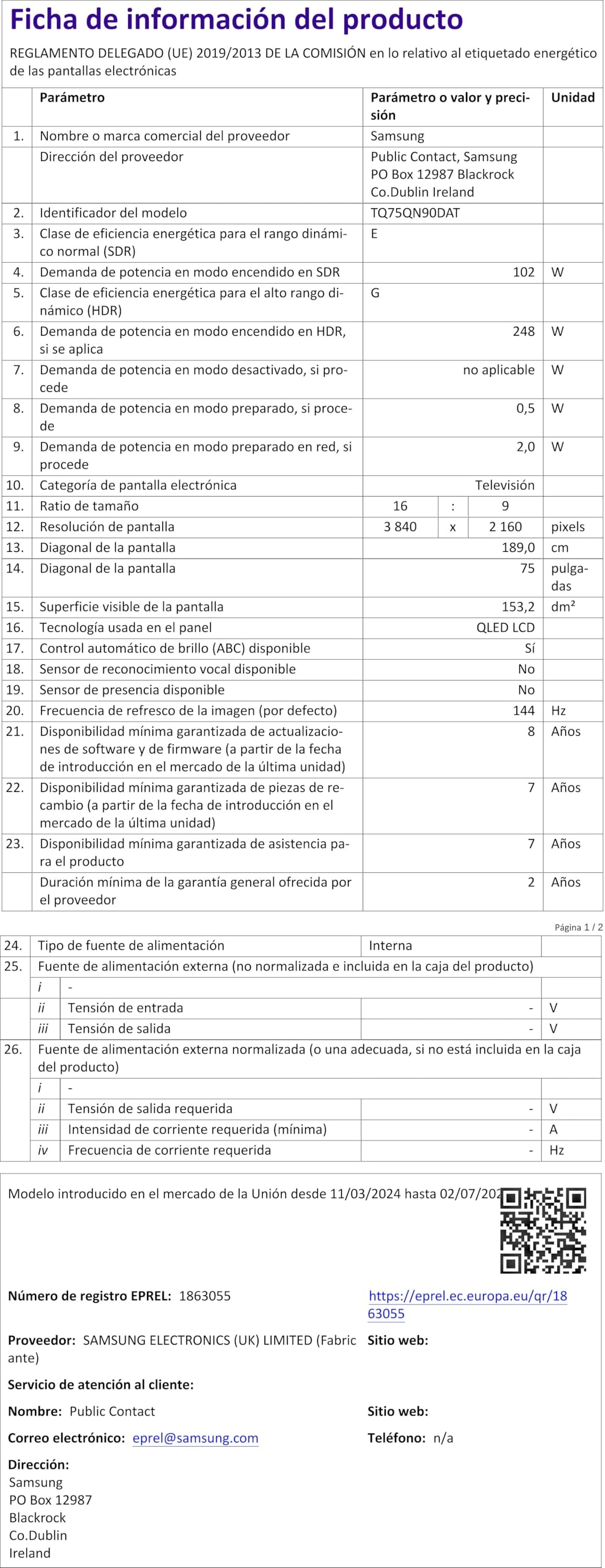 QA75QN90DAUXZN