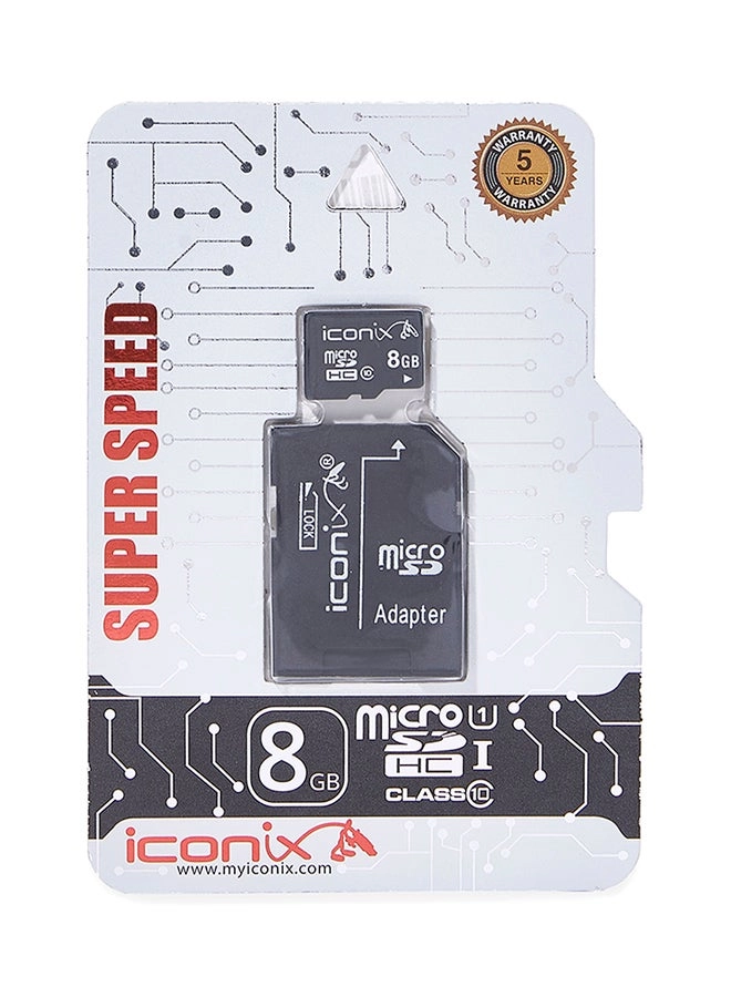 Iconix Micro SD Memory Card - 8GB