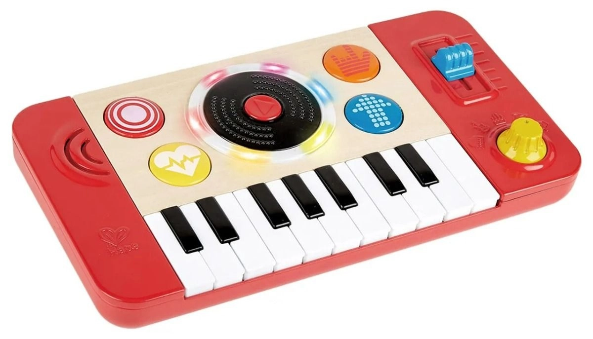 Hape DJ Mix And Spin Studio - eight different songs Suitable for 12 months & above.