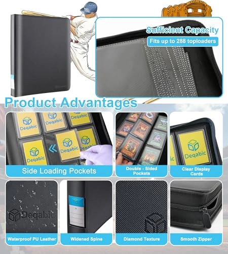 Card Binder for Top Loaders - 288 Cards