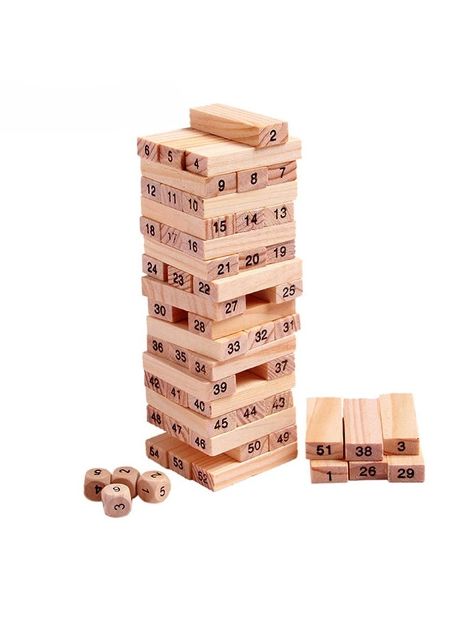 Wooden Building Block - 54 pcs