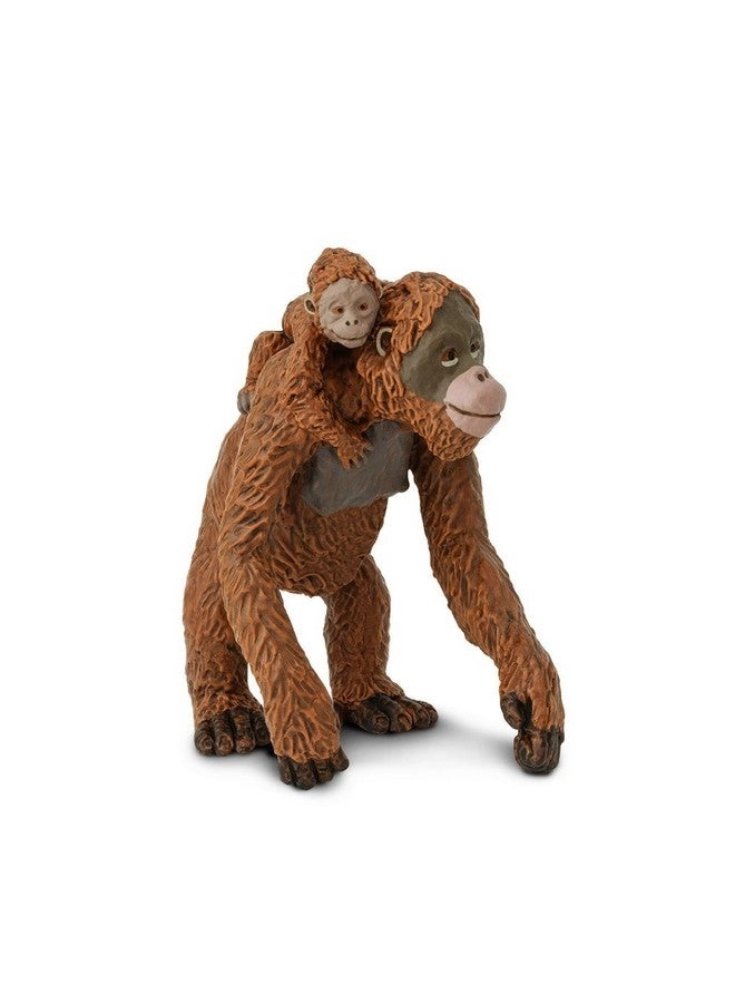 Safari Ltd Orangutan with Baby Figurine - 2.5" Hand-Painted