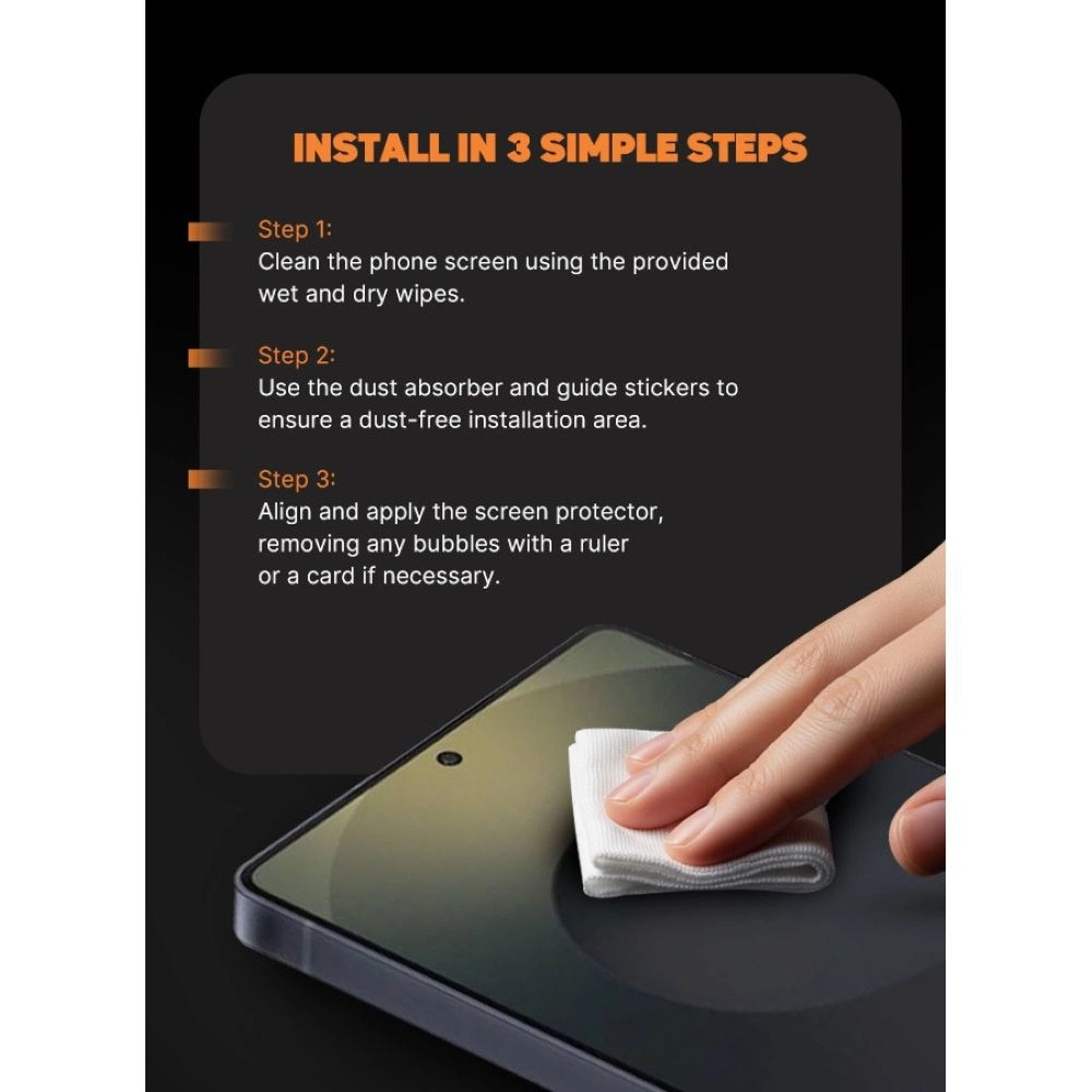 HD Clear Tempered Glass Screen Protector for Samsung Galaxy S24 Ultra