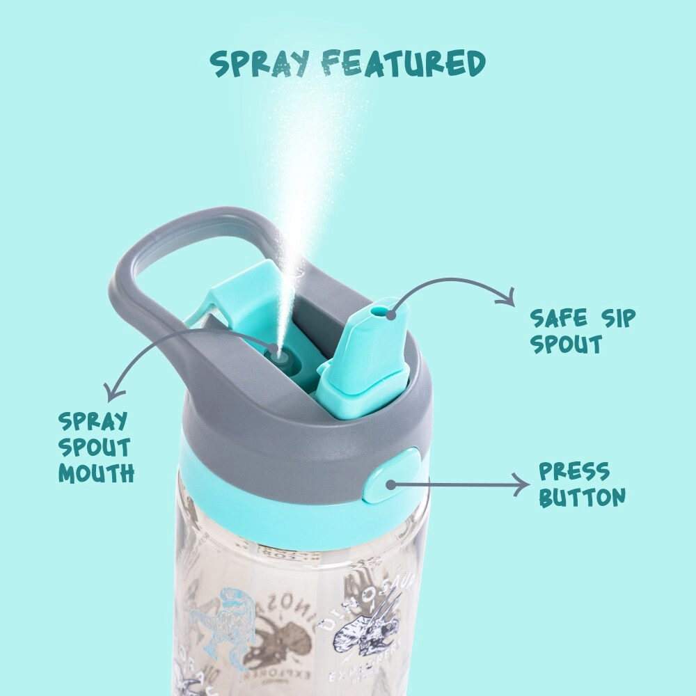 Dinosaur Tritan Water Bottle - Spray - 750 ml