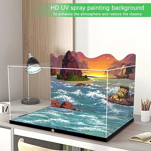 Acrylic Display Case - 60x40x40 cm Dustproof Clear