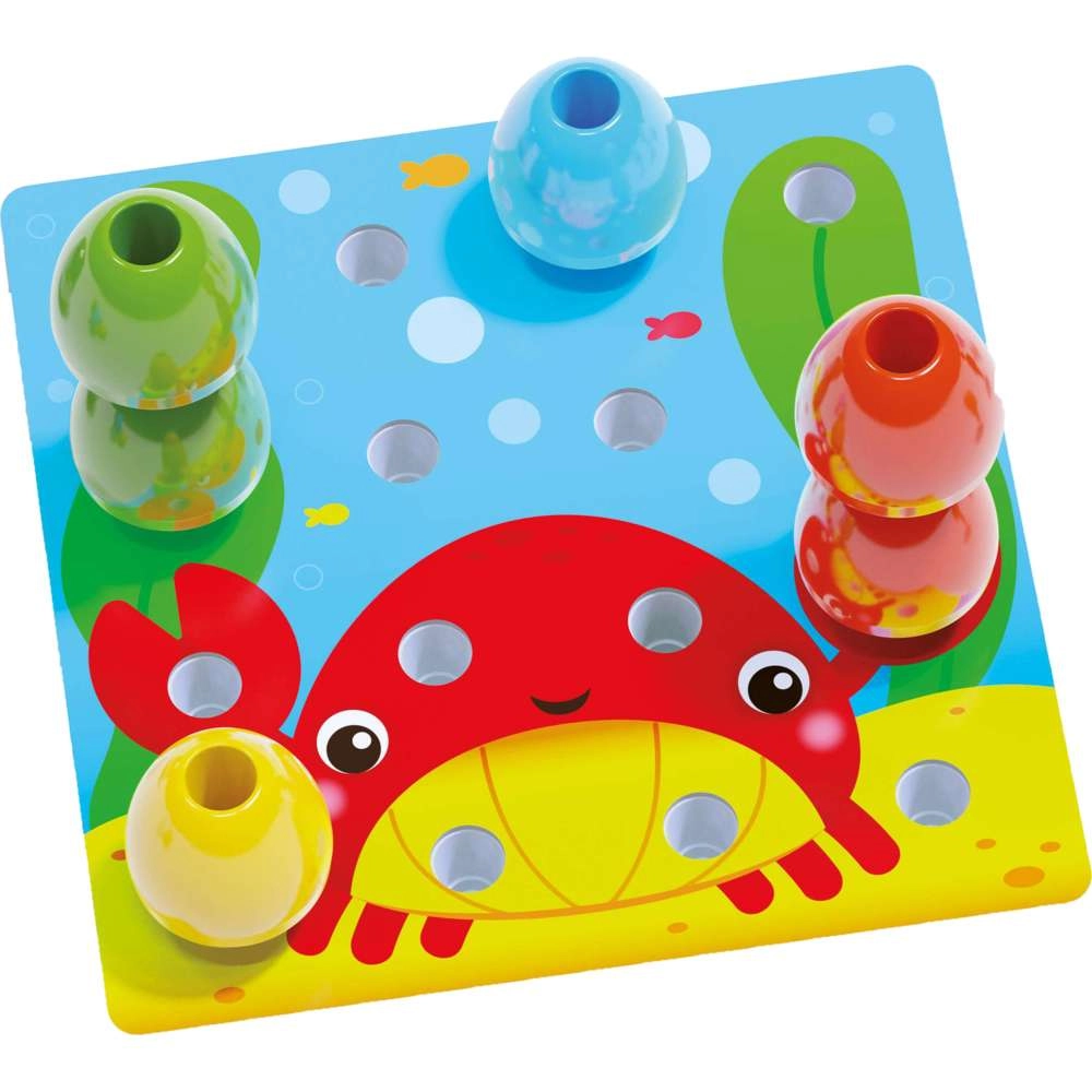 Quercetti 2 Jumbo Peggy Insert Mosaic Game - 20 Pc