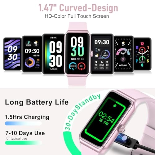 Fitness Tracker - 1.47 Inches AMOLED IP68 Waterproof