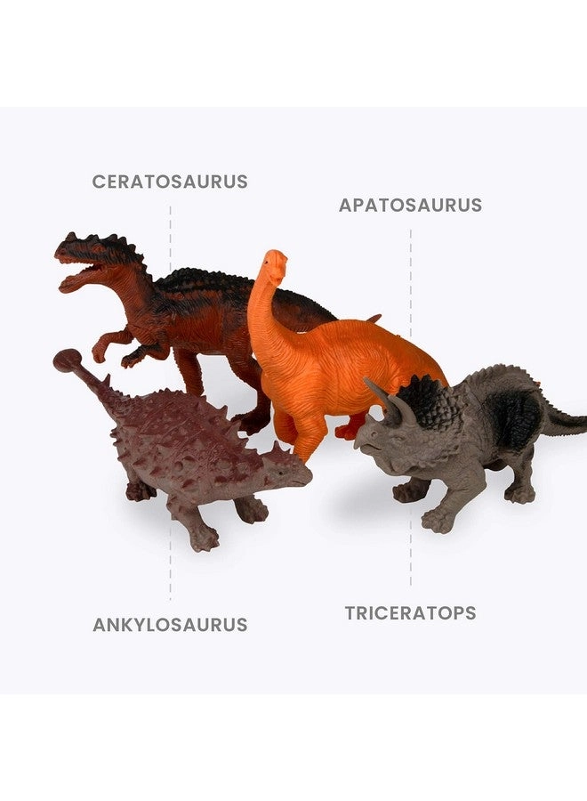 Dino Play Mat + Toy Storage Box + Plastic Dinosaur Figures + Dinosaur Books - Ages 3+