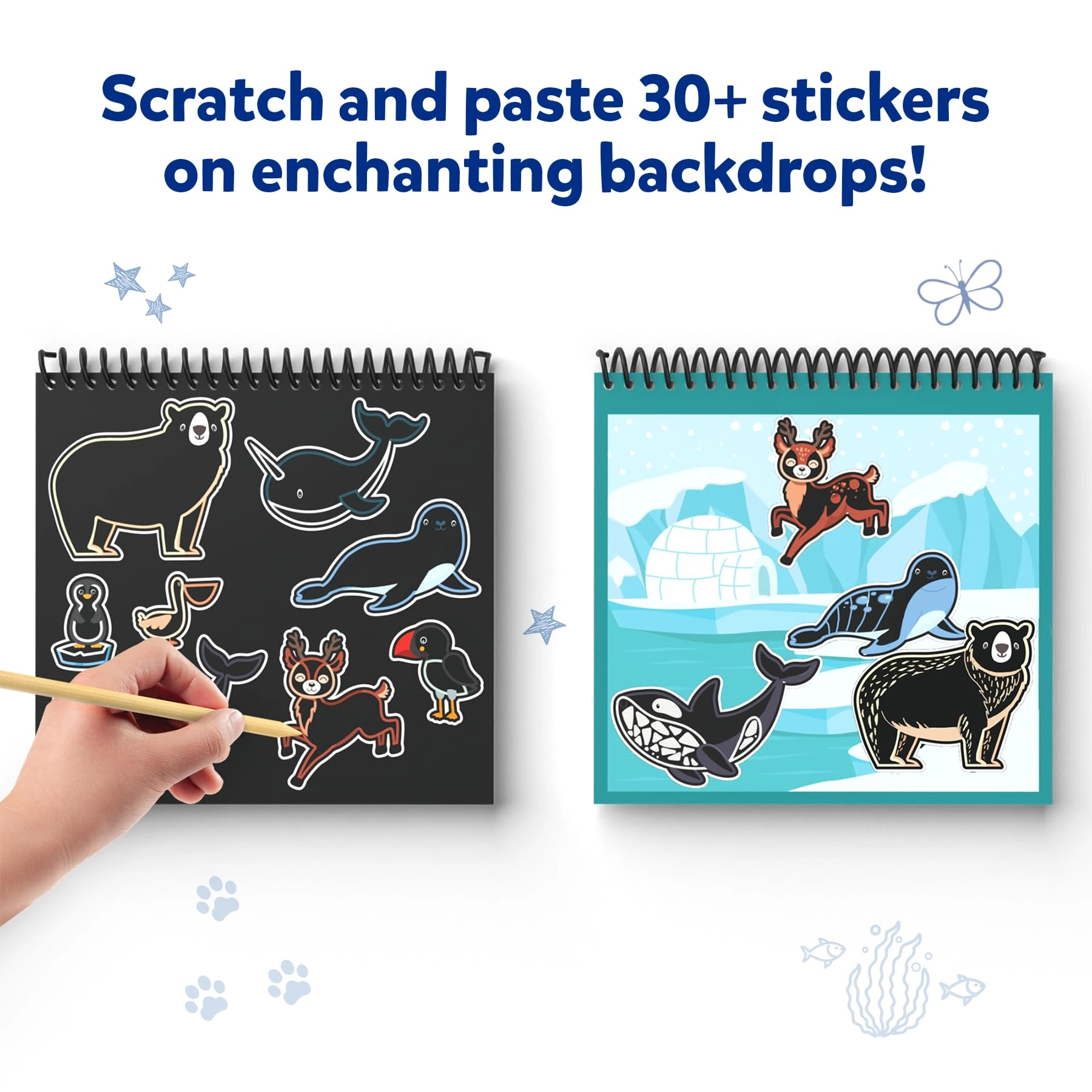 Scratch Art Book - 1 Count 2 Wooden Styluses