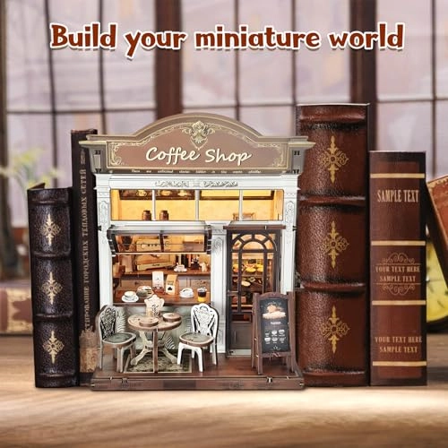 Coffee Shop Book Nook Kit - Retro Coffee Shop