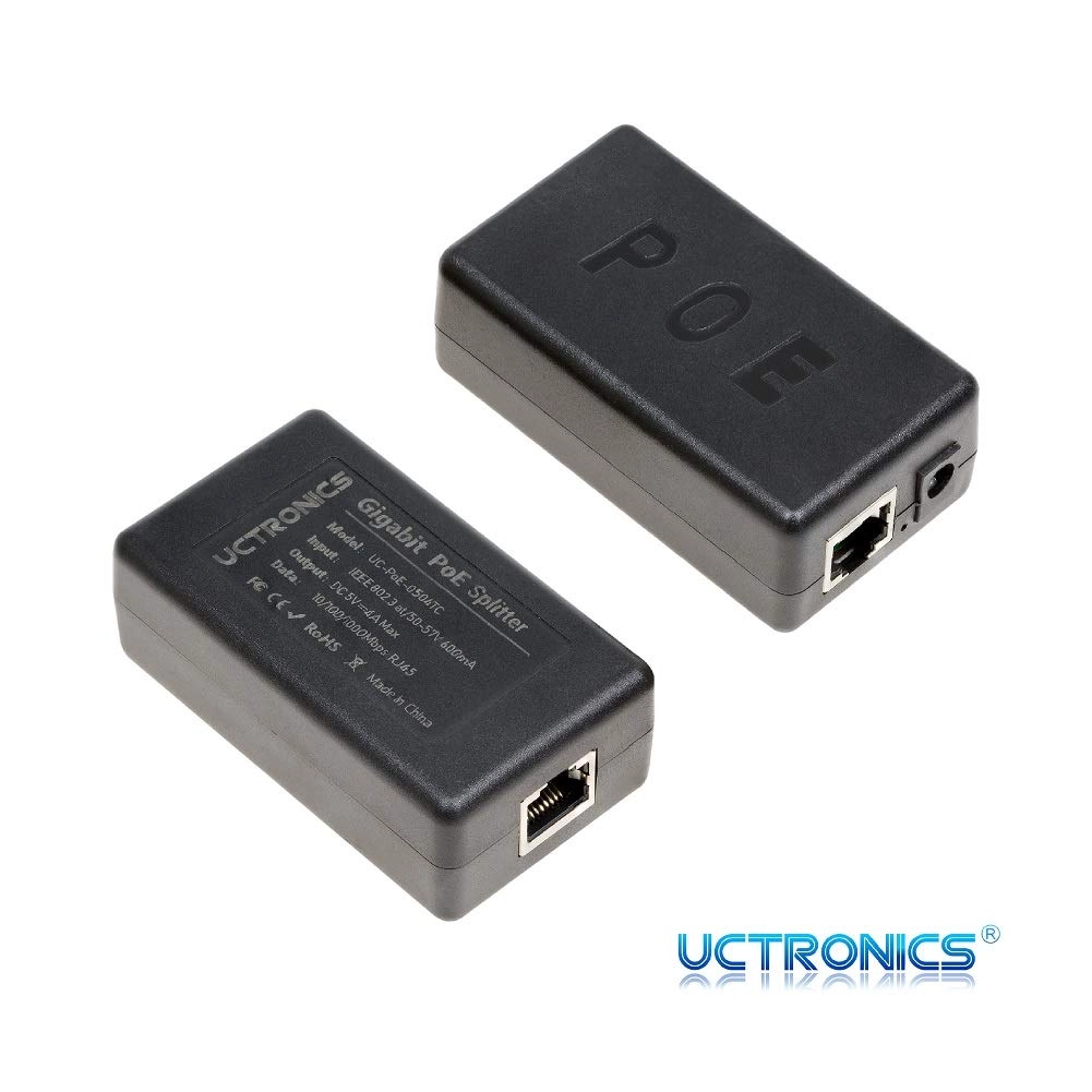 USB-C PoE Splitter - 5V/4A 802.3at Gigabit