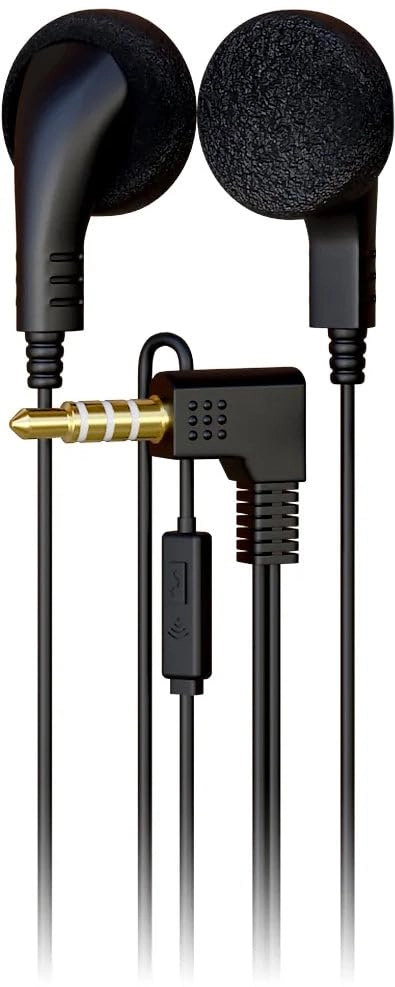 Bulktech Wired Microphone Sponge In Ear Earphones
