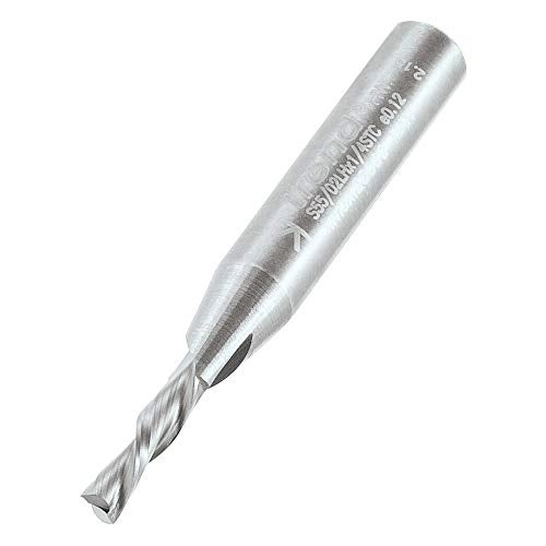 Spiral Router Bit - 1/8 inch 1/4 inch + Template Guide Bush - 5/16 inch + Inlay Collar