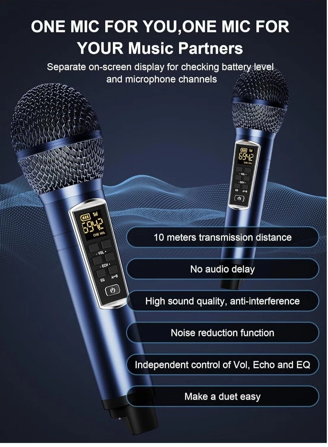 S39 PRO - 2 Wireless Microphones