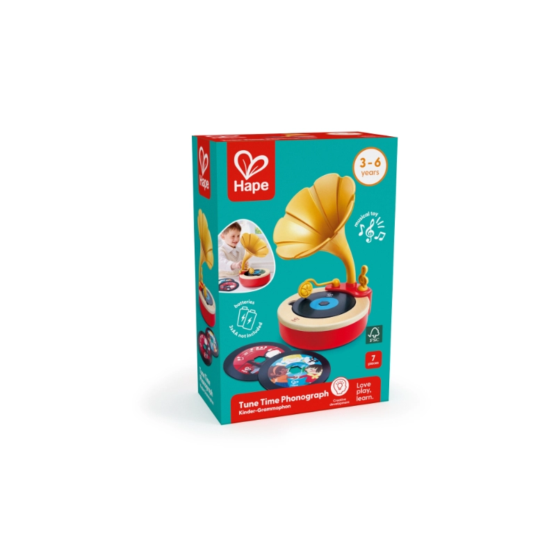 Tune Time Phonograph - 5 x Interchangeable Music Discs 3 years to 6 years