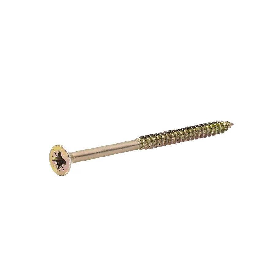 Zinc-Plated Carbon Steel Wood Screw Pack 6mm 100mm