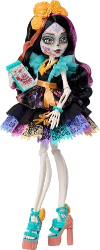 Skelita Calaveras Doll - Papel Picado Dress Dog Candelita Ages 4+