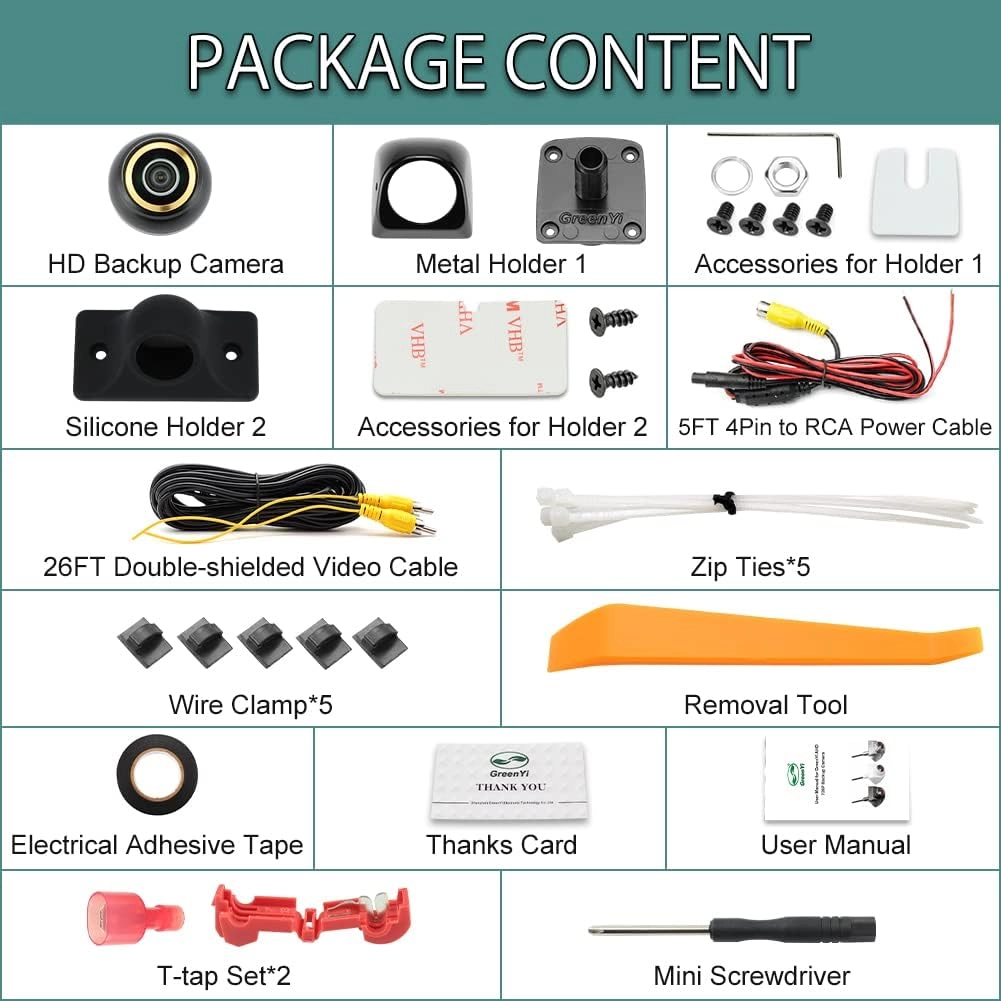 AHD 720P Car Rear View Camera