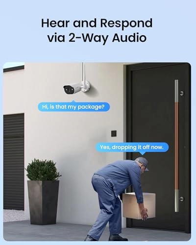 2K Wi-Fi 6 Security Camera System - 4 8 3MP