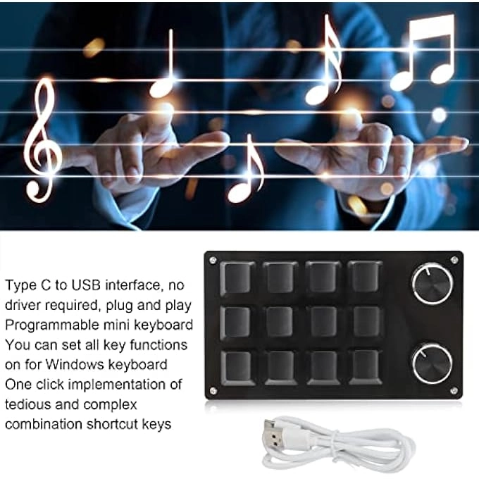 12 Key Mini Programmable Keypad