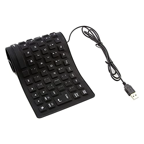 Foldable Soft Silicone Gaming Keyboard - Wired