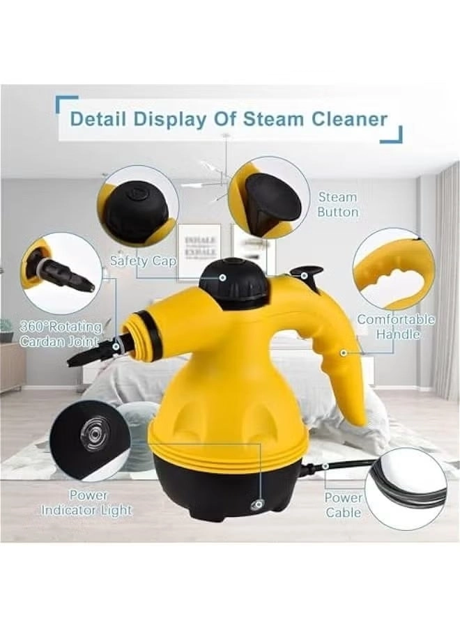 Handheld Steam Cleaner - 6 settings Large water tank Set