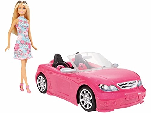 Convertible Car + Brunette Doll