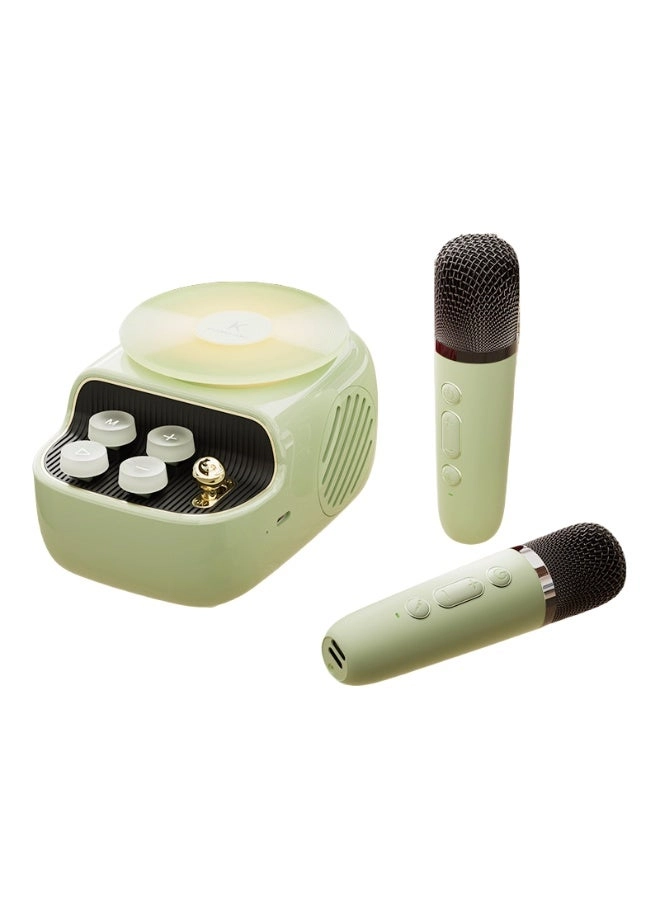 KUYING LED Bluetooth Karaoke Speaker - Dual Microphones