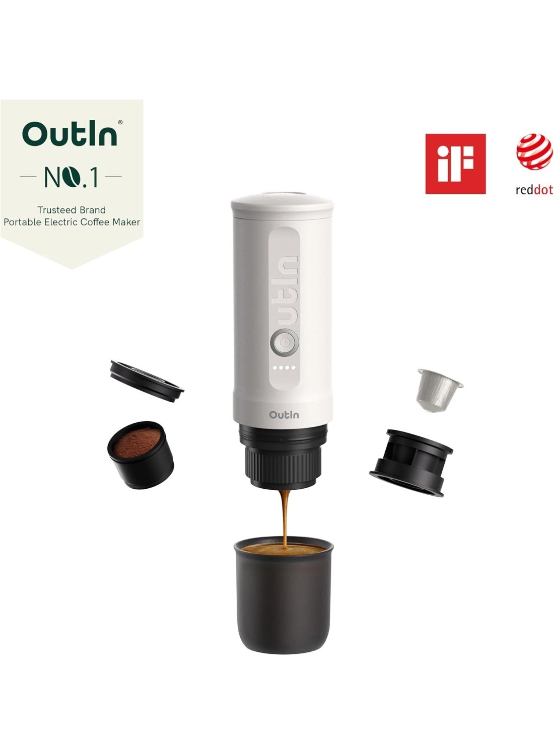 Nano - 4 Cups Ground Coffee and Coffee Capsules + Protective Case
