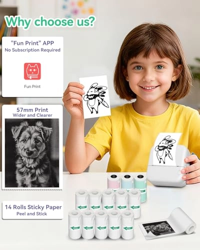 Mini Sticker Printer - Thermal 57mm