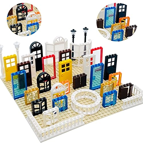 Windows Doors Fences Building Block Parts - 90 pcs