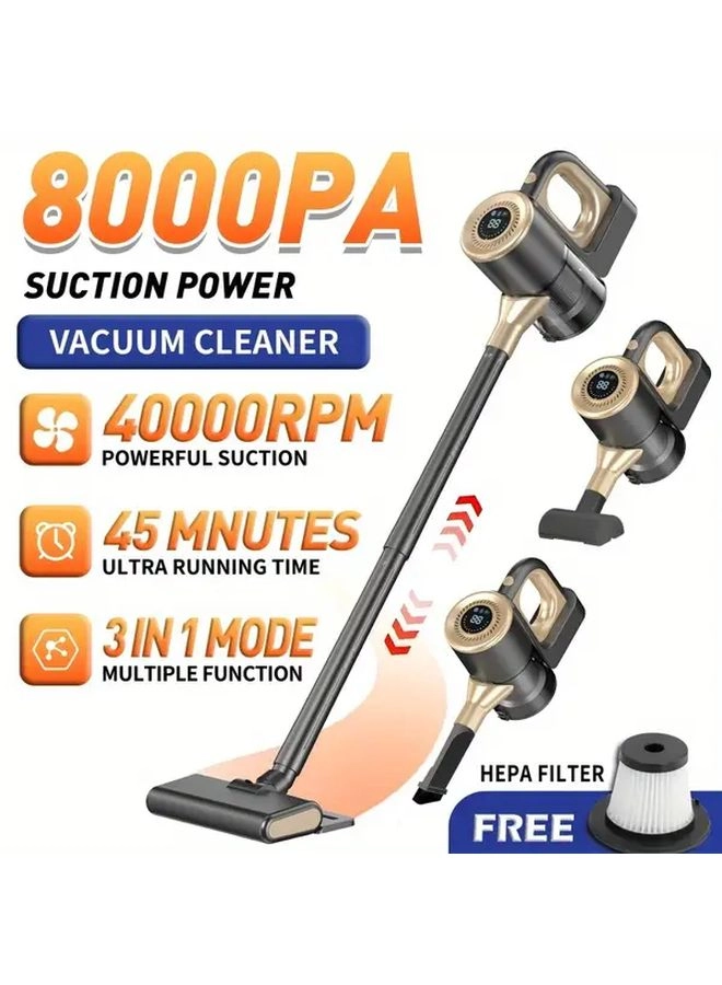 4-in-1 Wireless Handheld Vacuum Cleaner - 2000mAh