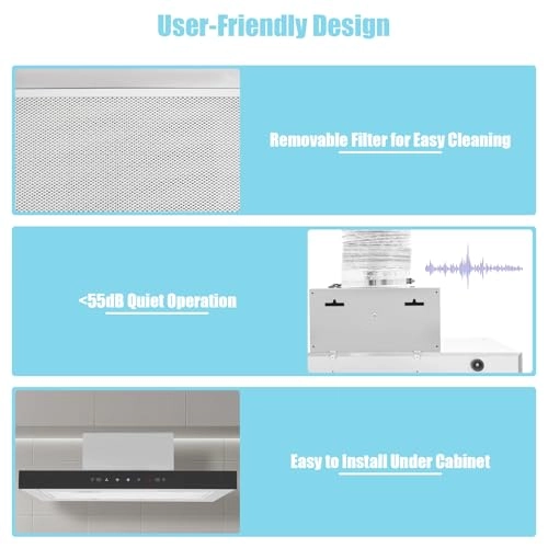 Under Cabinet Range Hood - 350 CFM 60*18*36.5cm