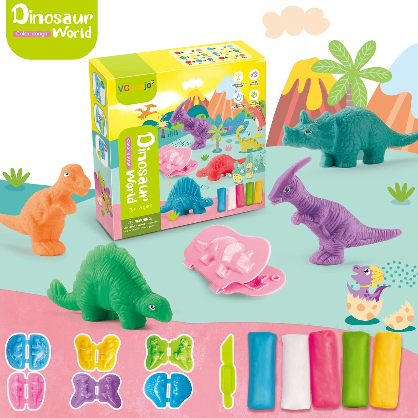 Color Dough Set - Ages 2-4 14 Piece