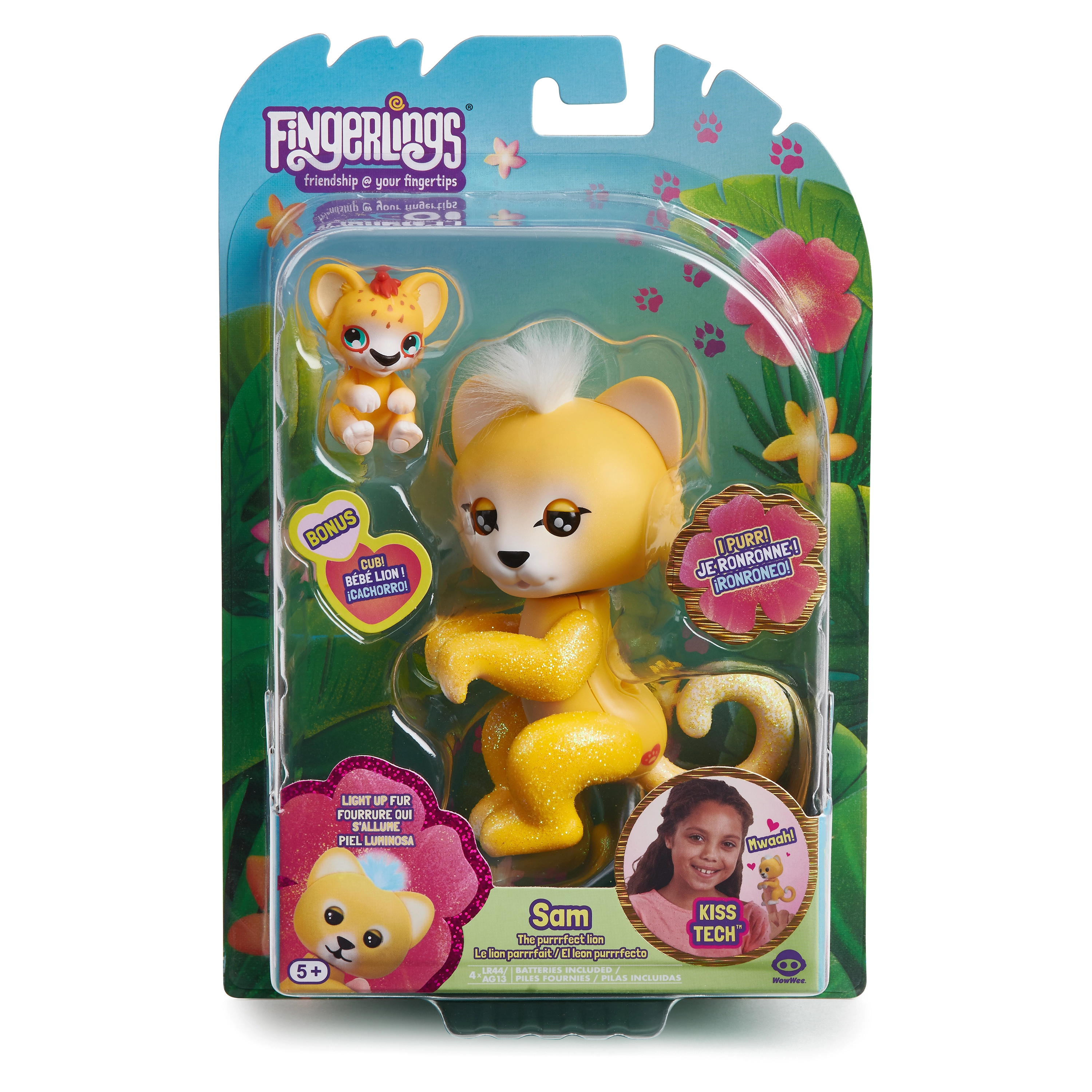 WowWee Fingerlings Hugs Sam Lion