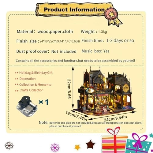 Magic House - 3D Mini Dollhouse Musical Movement